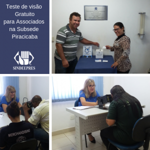 Sindeepres realiza evento em parceria com a Ótica Wilson