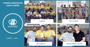 Santo André encerra os torneios de futebol do Sindeepres em 2018