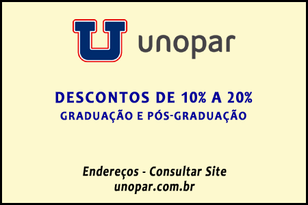 Unopar oferece descontos de 50 a 70% aos associados Sintropas