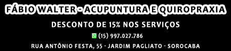 Fábio Walter - Acupuntura e Quiropraxia